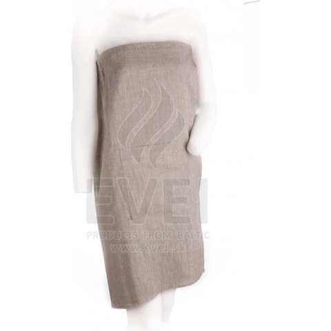 EVEI - Kilt do sauny dámsky 100% len 85 x 145 cm šedá