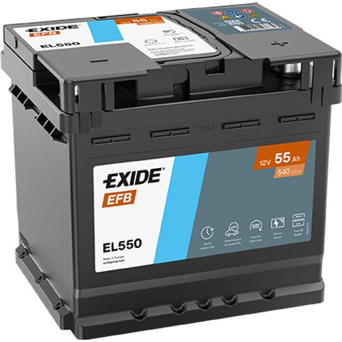 Exide Start-Stop EFB 12V 55Ah 540A EL550
