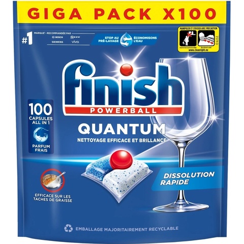 Finish Quantum Power All in1 kapsle do myčky 100 ks