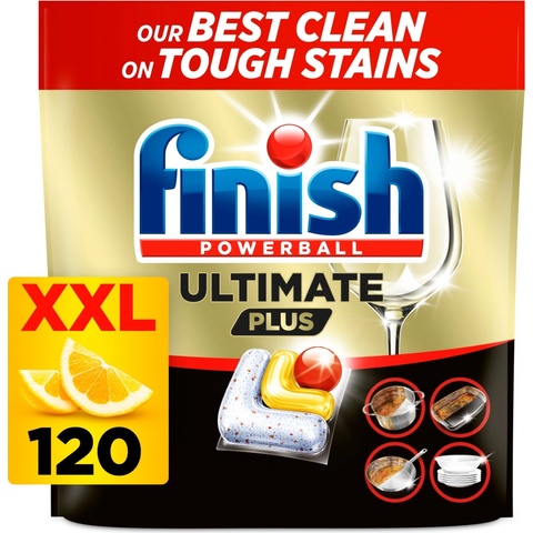 Finish Ultimate Plus kapsle do myčky Lemon 120 ks