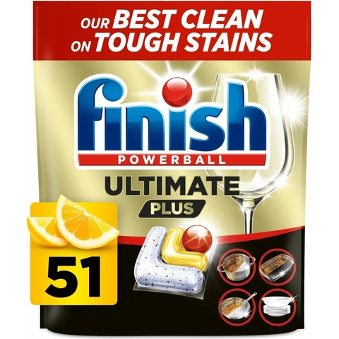 Finish Ultimate Plus kapsle do myčky Lemon 51 ks