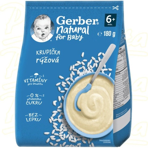 Gerber Natural rýžová krupička 180 g
