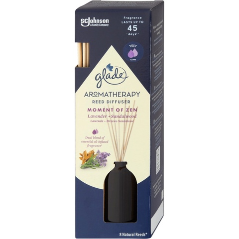 Glade Aroma difuzér s vůní levandule a santalového dřeva Aromatherapy Reed Moment of Zen 80 ml