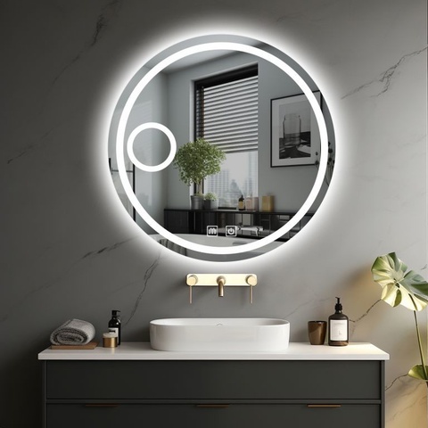 IREDA Koupelnové zrcadlo s LED osvětlením 70 cm 95790