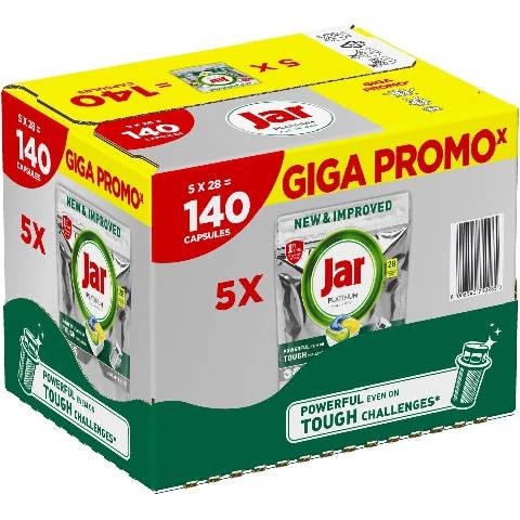 Jar All in1 kapsle do myčky Lemon 140 ks