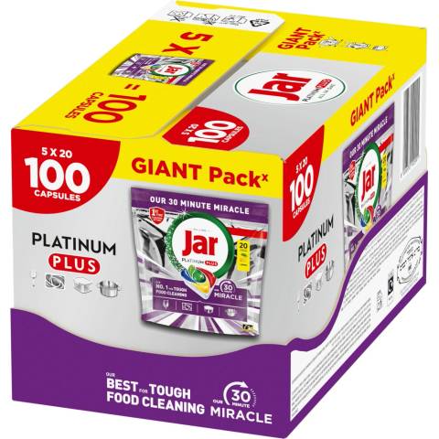 Jar Platinum Plus 30 Minute Miracle tablety do myčky 100 ks
