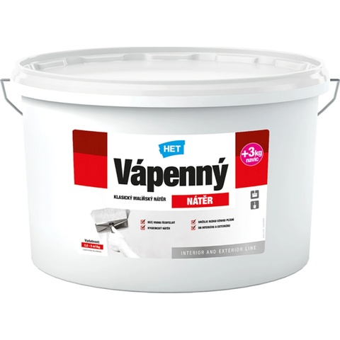 Klasická malířská barva HET Vápenný nátěr 12+3kg