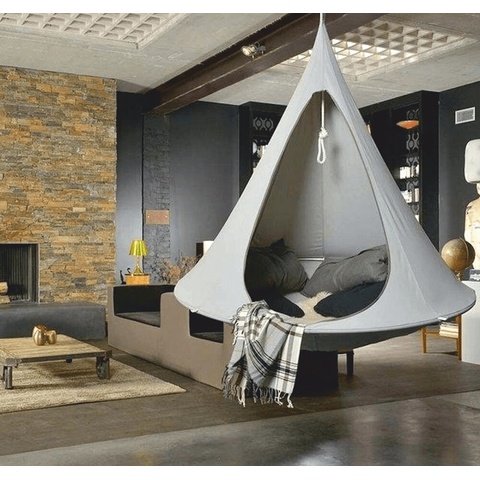 Koda Závěsné houpací křeslo světle šedá EAGLE NEW BIG SIZE CACOON HAMMOCK