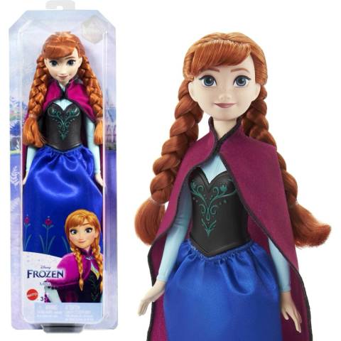 Mattel Frozen Anna v modro-černých šatech