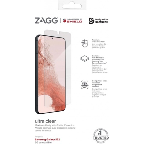 Ochranná folie INVISIBLESHIELD ZAGG Invisible Shield Ultra Clear + fólie Samsung Galaxy S22 5G 200209183