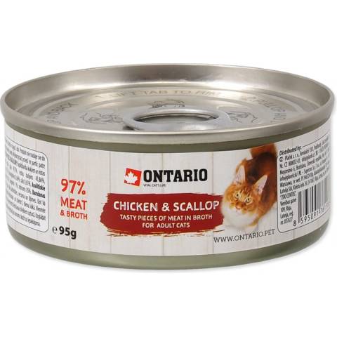 Ontario Cat Chicken Pieces Scallop 95 g