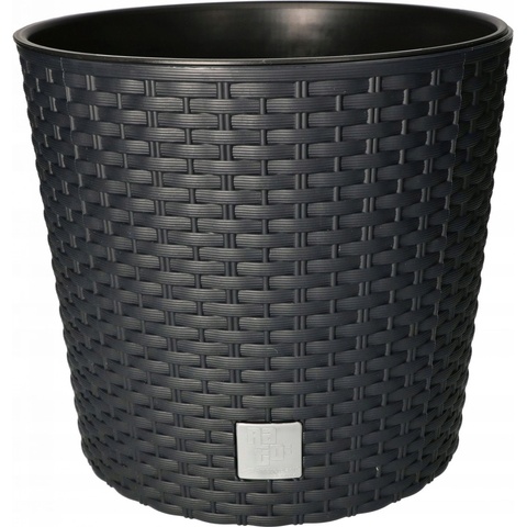 Prosperplast Rato round květináč DRTUS250L 11L antracit 25 cm