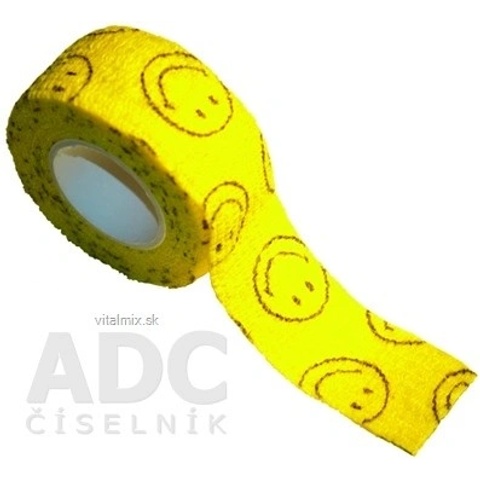 Rychlonáplast elastická 25mm x 450 cm Smajlík