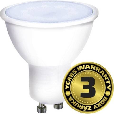 Solight LED žárovka , bodová , 7W, GU10, 6000K, 595lm, bílá