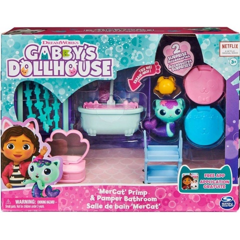 Spin Master Gabby's Dollhouse Deluxe Koupelna s Rybočkou
