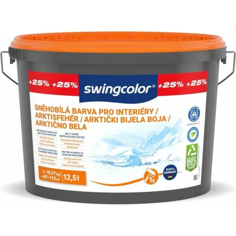 Swingcolor Barva na stěnu sněhobílá, sněhobílá, matná, 10 l
