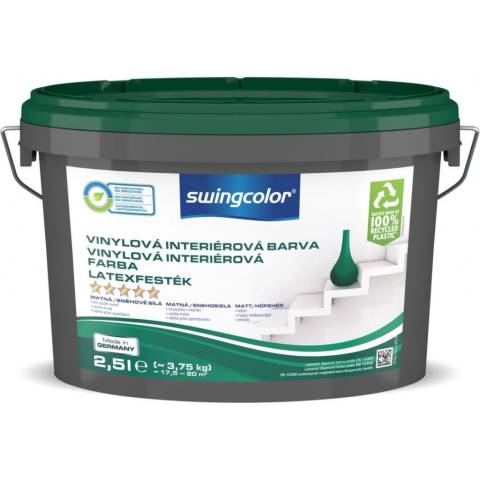 Swingcolor Vinylová barva, sněhobílá, matná, 2,5 l 6210 T02,5 0