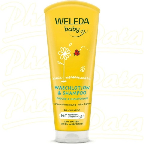 WELEDA baby Měsíčkový mycí krém a šampon 200 ml