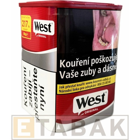 West Red tabák cigaretový 98 g