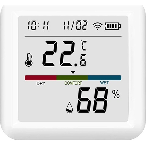 WiFi Senzor Teploty a Vlhkosti Vzduchu s LCD Displejem, Ver.2